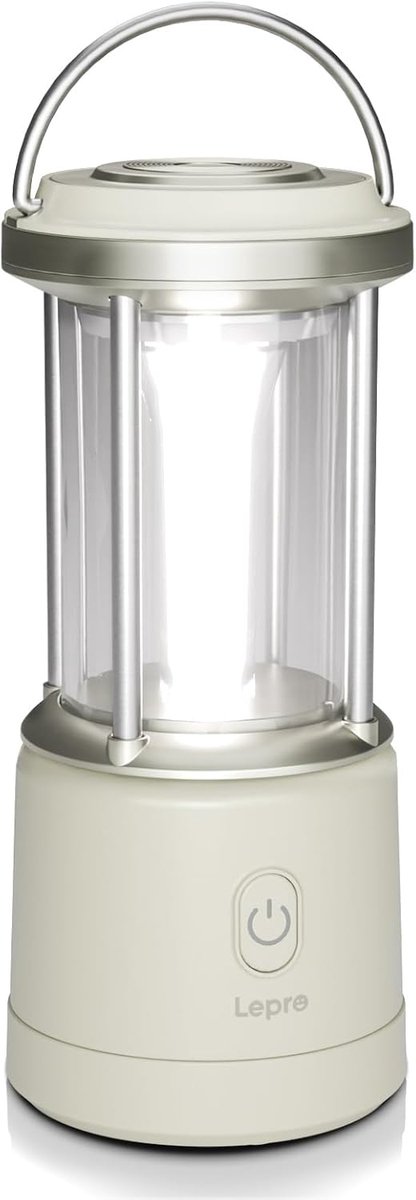 Thijox - LED Camping Lamp Batterij, Draagbaar, Waterdicht, Wit, Perfect voor Kamperen, Wandelen, Tuin, Feesten, Energiezuinig, Lichtgewicht, 3 Instell