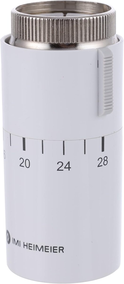 Thijox - Thermostatische Kop 7500-00.500 Wit RAL 9016, 6-28°C, Hoogwaardige Kwaliteit, Geschikt voor Verwarmingssystemen, Efficiënte Temperatuurregeli