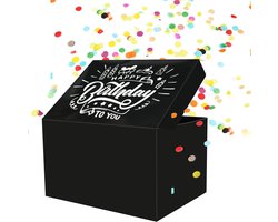 SnelShoppen - Explosieve Confetti Cadeaubox - Verjaardag, Valentijn, Huwelijk, Jubileum, Verrassing, Unieke Gift Box voor Mannen, Vrouwen, Jongens, Me