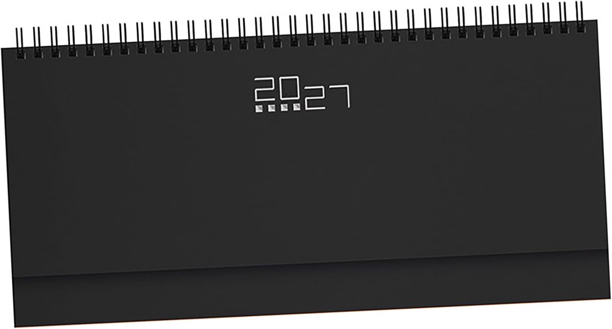 SnelShoppen - Professionele Bureau Weekplanner 2027, Agenda met 128 Pagina's, Meertalig, Soft-Touch Rubberen Omslag, Inclusief Adresboek, 30x14 cm, Kl