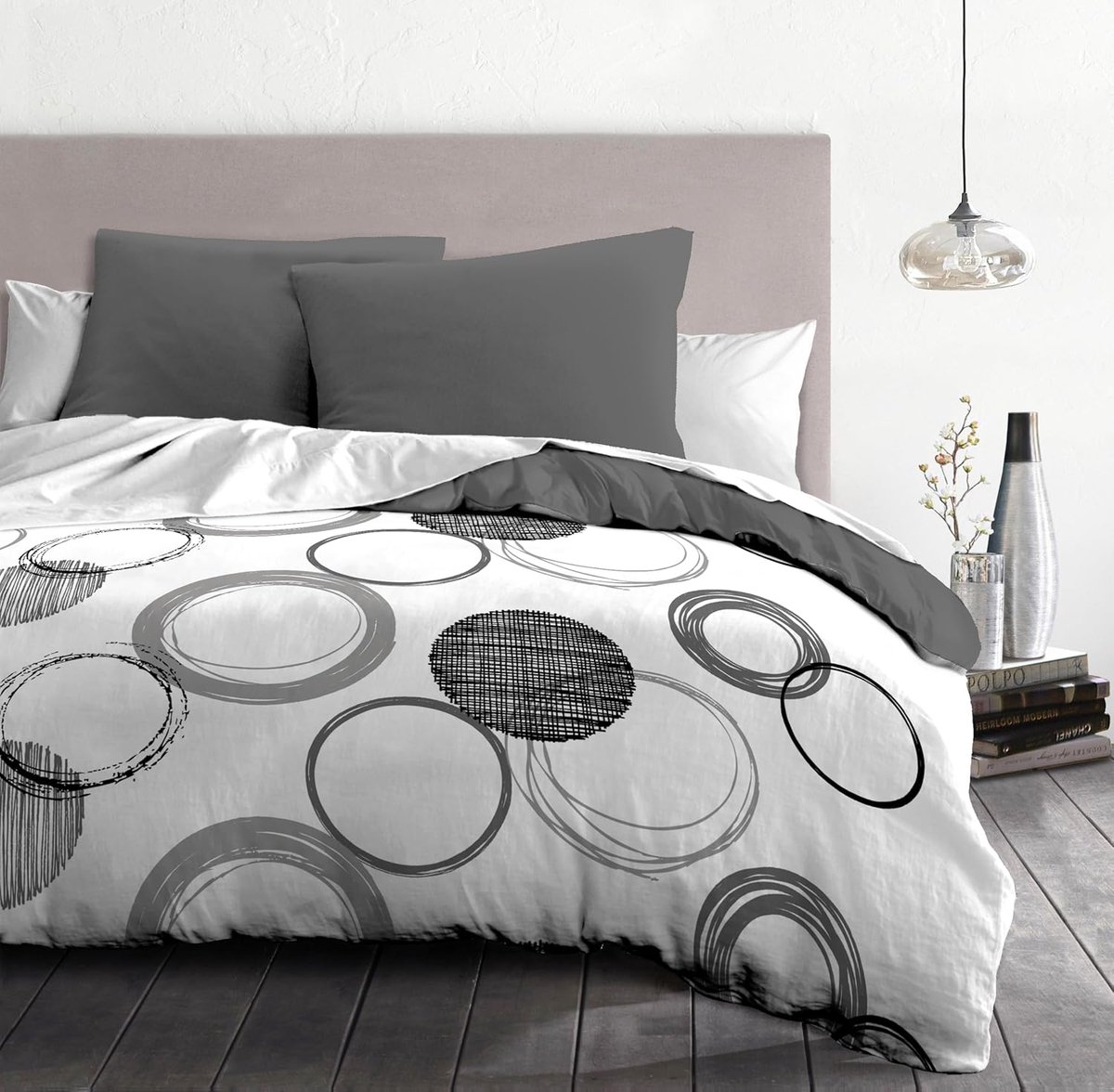 SnelShoppen - Luxe Bedlinnen Set 220 x 240 cm - Duvet Dekbedovertrek + 2 Kussenslopen 63 x