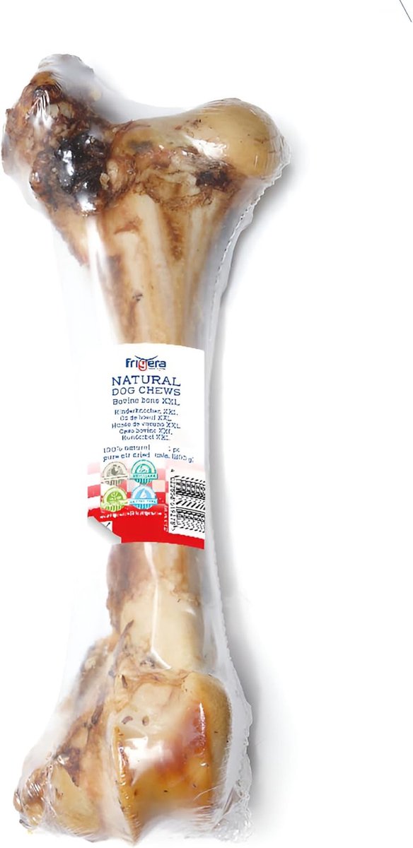SnelShoppen - XXL Bovine Bone voor Honden - Gluten- en Graanvrij - Tandverzorging - Natuurlijke Kauwsnack - Ideaal voor Grote Honden