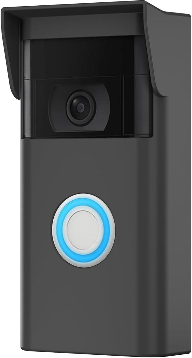 SnelShoppen - Silicone Ring Video Doorbell Case 2e Generatie - Beschermende Silicone Cover tegen UV en Regen - Zacht en Duurzaam