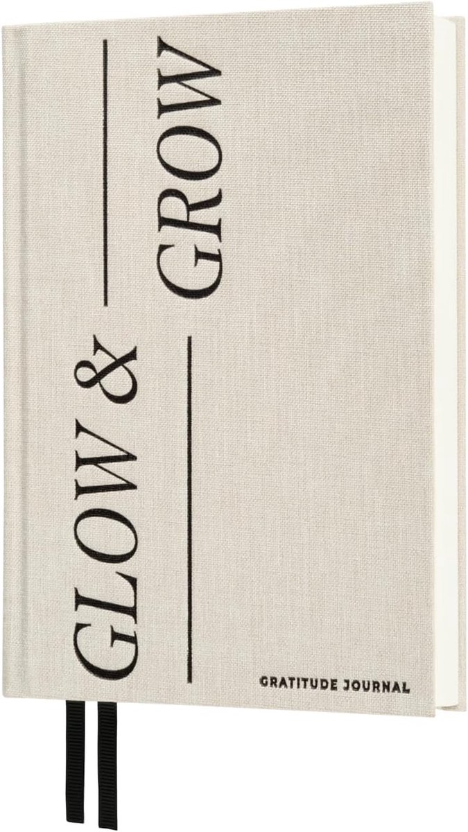 SnelShoppen - Gratitude Journal A5 Glow & Grow | Dagboek voor Dankbaarheid met Cadeauverpakking, Wellness Journal voor Zelfzorg | Positieve Mindfulnes