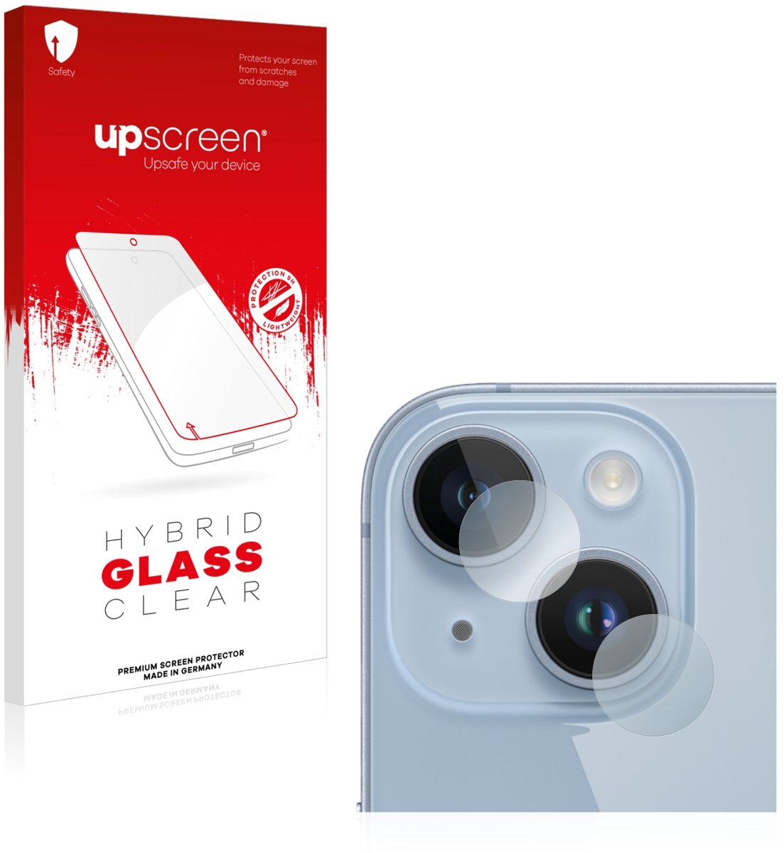 upscreen - Screenprotector voor Apple iPhone 14 (ALLEEN Camera Lens) - Folie Beschermfolie Beschermglas transparant