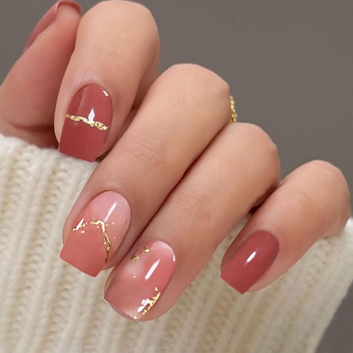 SnelShoppen - French Manicure Nail Foil Gel Nail Art Sticker - 20 Stuks Semi-Geharde Gel Nagelstickers - UV/LED Curing - Duurzaam en Veilig voor Thuis