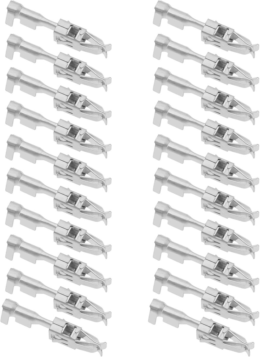 SnelShoppen - 50PCS Crimp Verbindingen voor Kabels, Geschikt voor VW, Metalen Pin Contacten voor Reparatie en Retrofit, 0.50mm²-1.00mm², Duurzaam en B