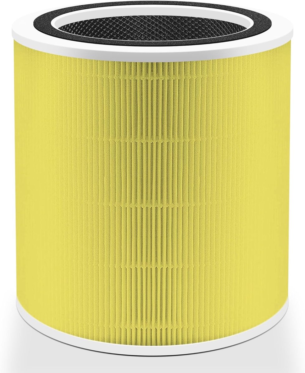 SnelShoppen - H13 True HEPA Vervangfilter voor Smart WiFi Luchtreiniger, Core 400S, 3-in-1, Geel, 1 Pack, Ideaal voor Thuis en Kantoor