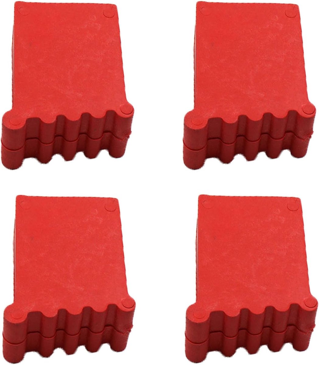 SnelShoppen - 4 Stuks Ladder Voeten - Rubber Voeten voor Aluminium Ladder - Vervangende Voeten voor Telescopische en Vouwladders - Veilig en Antislip