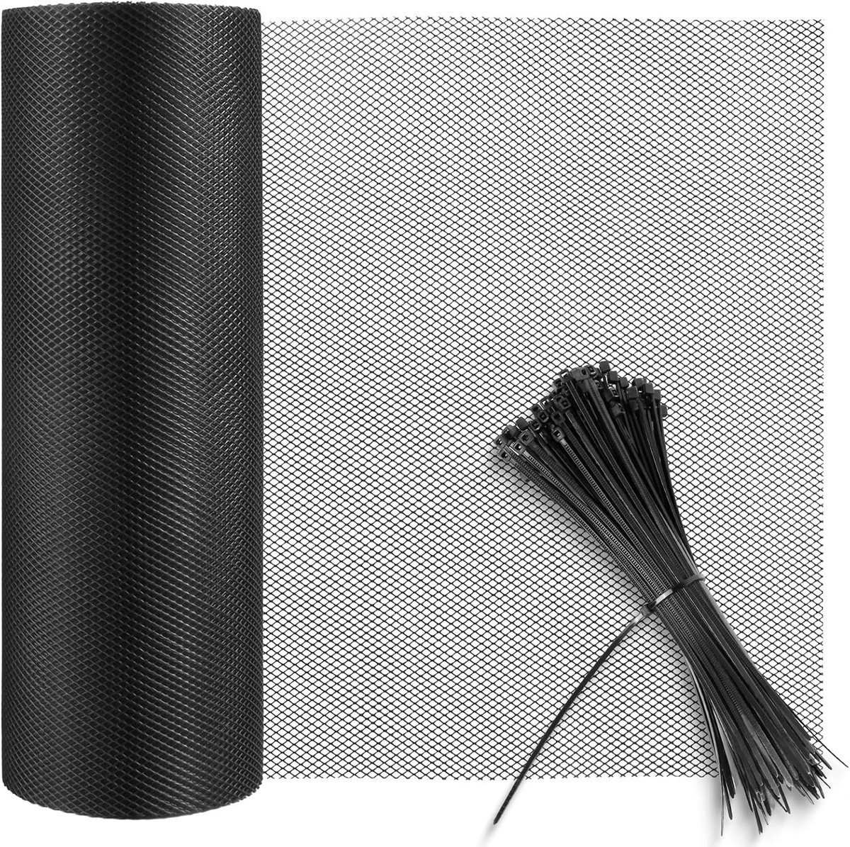SnelShoppen - 10m Plastic Hek voor Katten, Honden, Pluimvee, Tuin, Balkon, Duurzame PE Kunststof Net voor Thuis en Tuin Decoratie