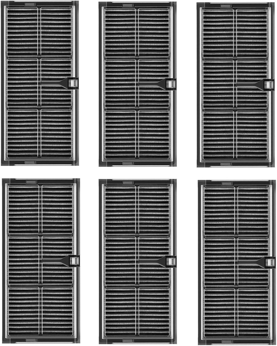 SnelShoppen - 6 Pack Reusable HEPA Filters voor Stofzuigers - Compatibel met X40 Ultra, X30 Pro, L10s Pro - Premium Filteraccessoires - Effectieve Mic