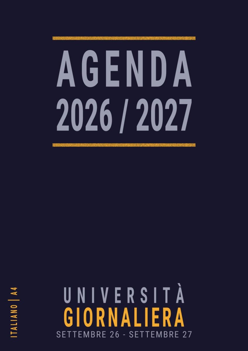 SnelShoppen - A4 Agenda Giornaliera 2026-2027 - Groot Formaat - Un Giorno per Pagina - Perfect voor Studenten Universitari - Blauwe Agenda - Start in