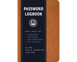 Internet Password Logbook