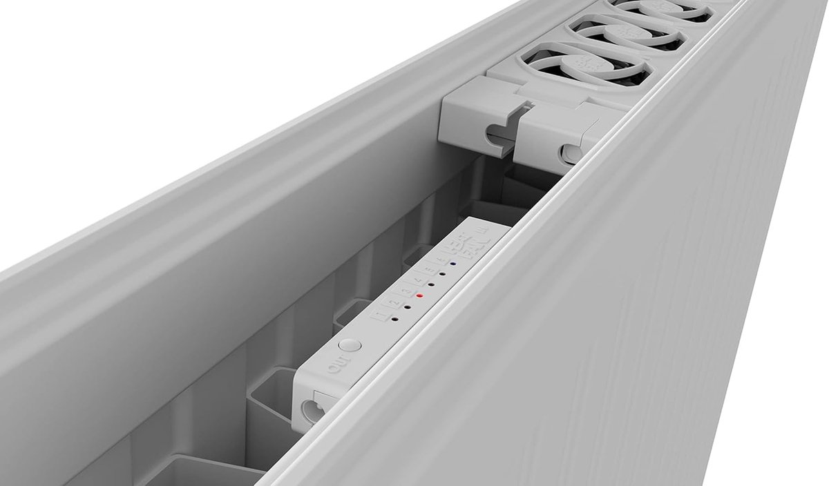 SnelShoppen - HeatFan 4 Radiator Ventilator - Enkele Set - Slimme Warmteverspreider - Wit - Efficiënte Verwarming voor Thuis - Snelle Luchtcirculatie