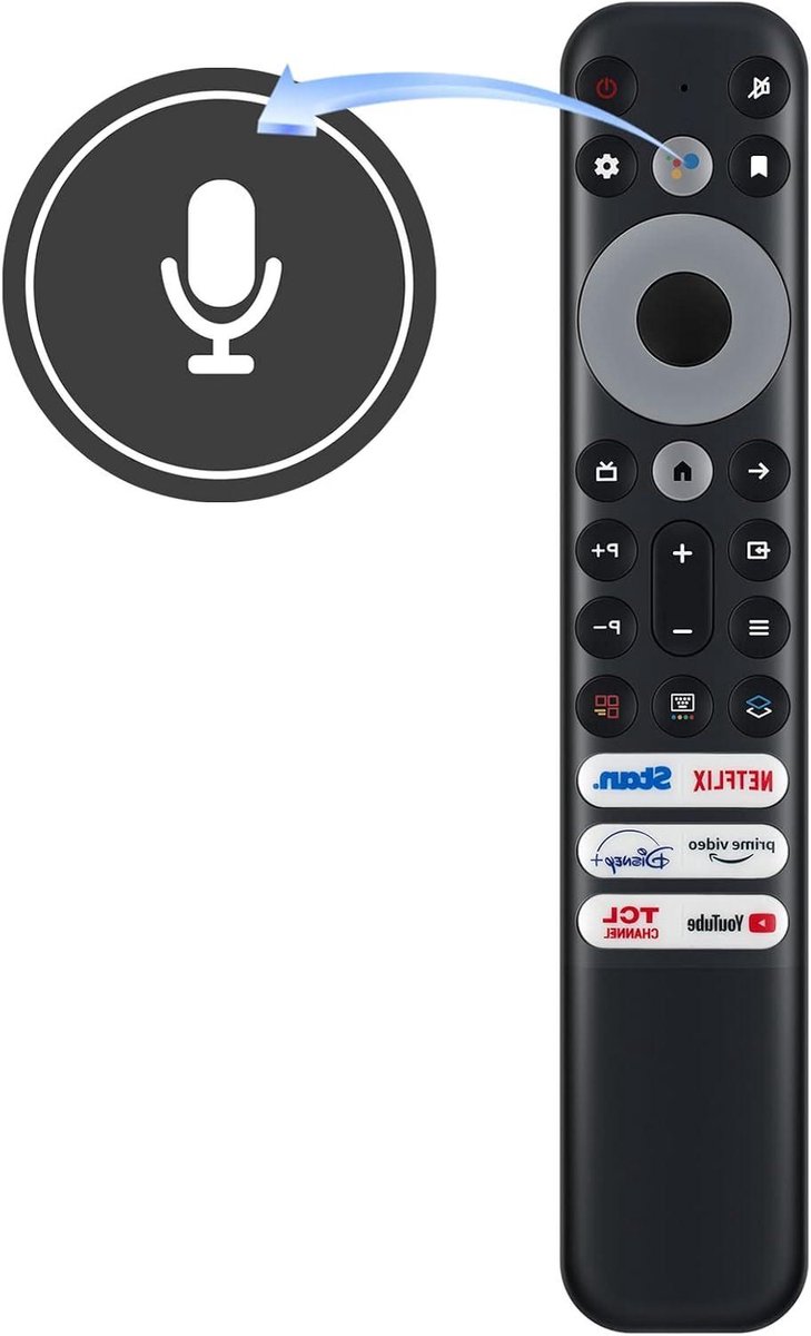 Afstandsbediening - Universele Bediening - TV Bediening - Directe Werking - 20.5 cm - Zwart