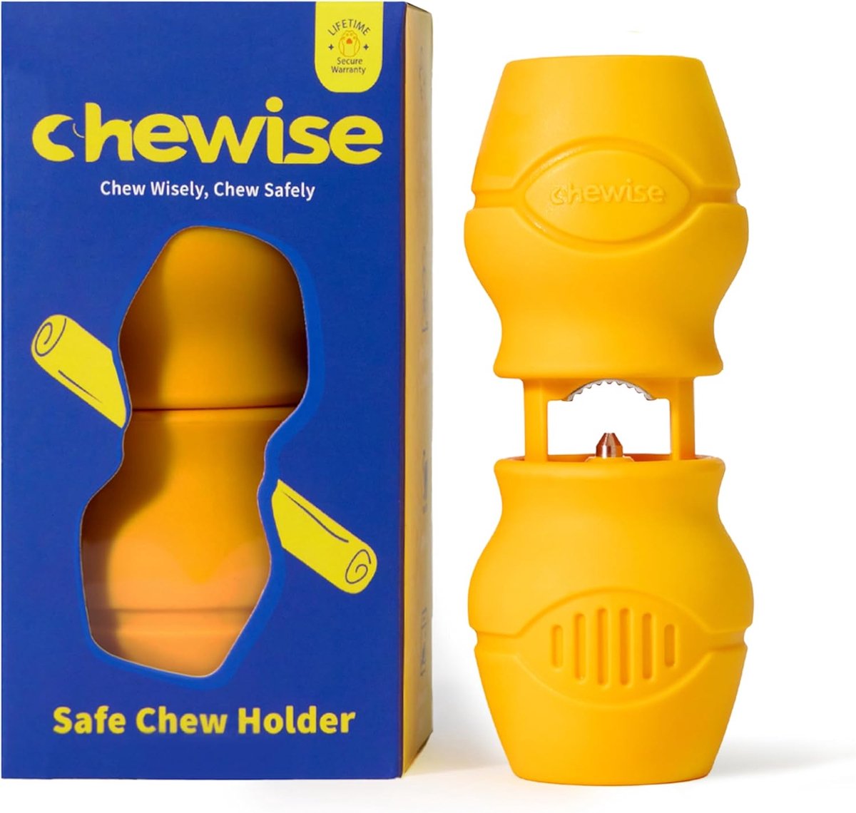 SnelShoppen - Chew Stick Holder voor Honden, Verbeterde Versie, Duurzaam en Veilig, BPA Vrij, Verslikken Preventie, Geschikt voor Diverse Stokken en H