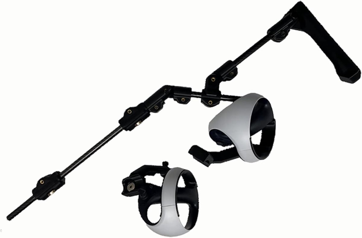 SnelShoppen - VR Controller Magnetic Holder voor PS VR2 - Verhoog je Gaming Ervaring met Hoge Kwaliteit Carbon Fiber - Ideaal voor FPS Games - Accesso