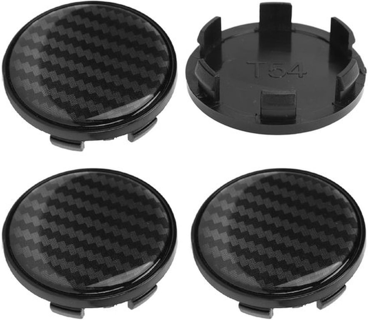 Wielnaafdoppen 4 Stuks Universele Naafdop OD 54mm ID 50mm ABS Wielnaafdop Wielnaafdop
