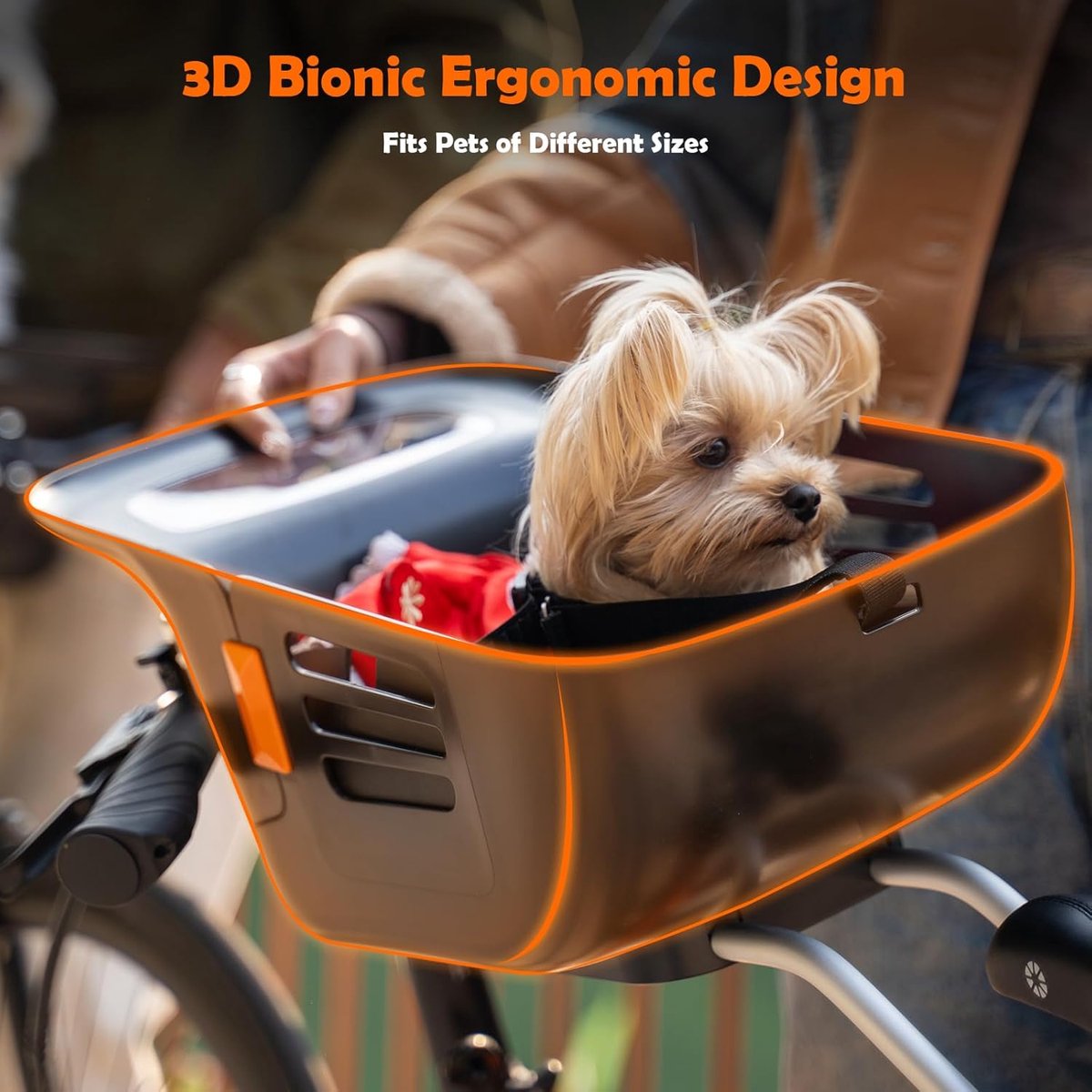 Hondenfietsmand - Dierenmand Fiets - Samen Fietsen - Robuuste Stabiele Constructie - Tot 12 kg - Zwart