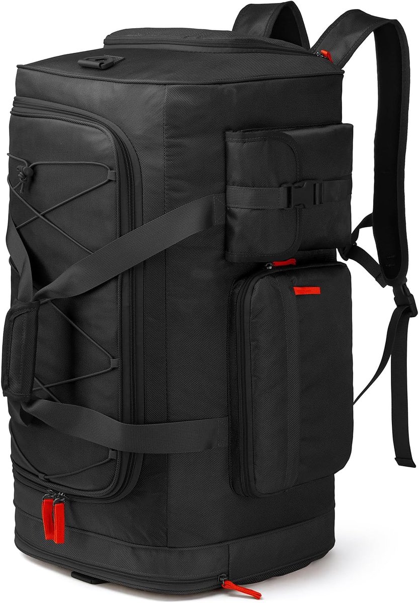 SnelShoppen - Reistas Heren 75L - Grote Sporttas Weekendrugzak met Schoenenvak - Lichte Trainingstas voor Dames en Heren - Reis, Camping, Gym