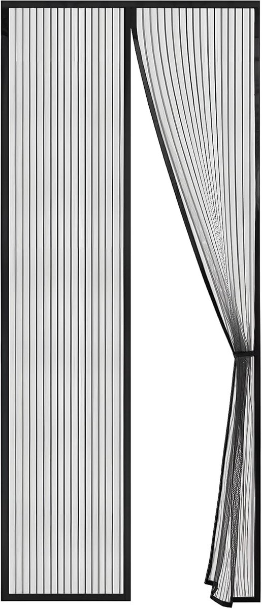SnelShoppen - Vliegengordijn Magnetisch Luxe Deurhor 213 x 100 cm - Horgordijn Deur met 32 Magneten voor Effectieve Insectenbestrijding - Ideaal voor