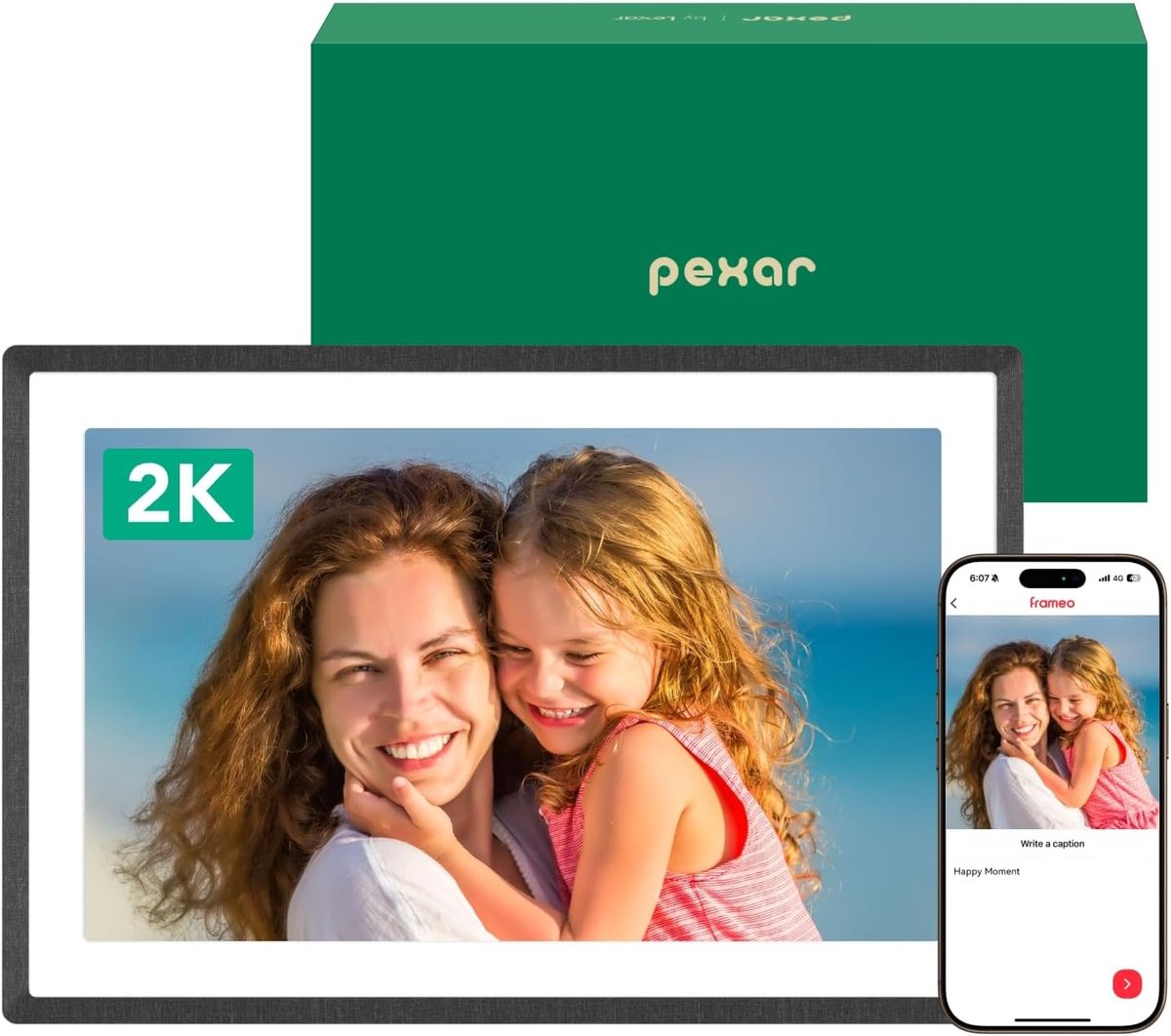 SnelShoppen - 11 Inch Digitale Fotolijst Wi-Fi met Anti-Glare IPS Touchscreen, 32 GB Geheugen, Ideaal Cadeau voor Feestdagen, Verjaardagen en Speciale