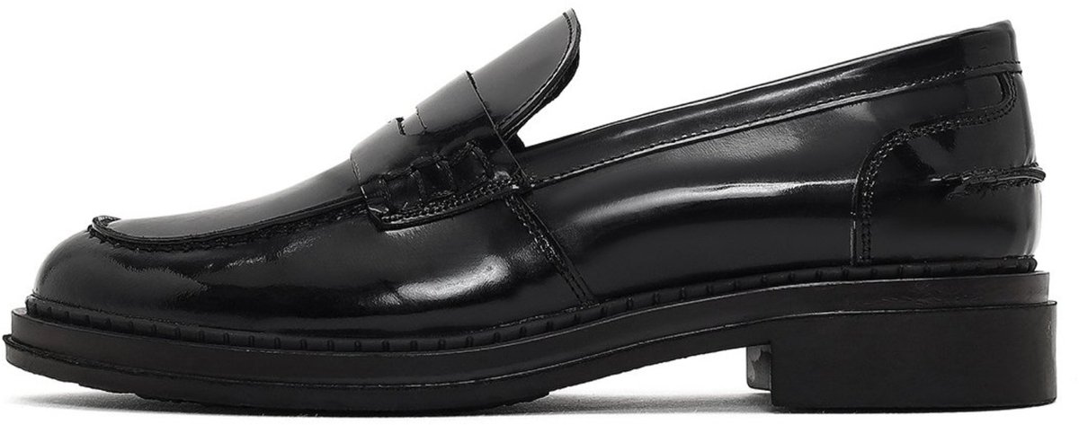 DERIMOD Masculine Loafers Patent Leather Masculine Loafers