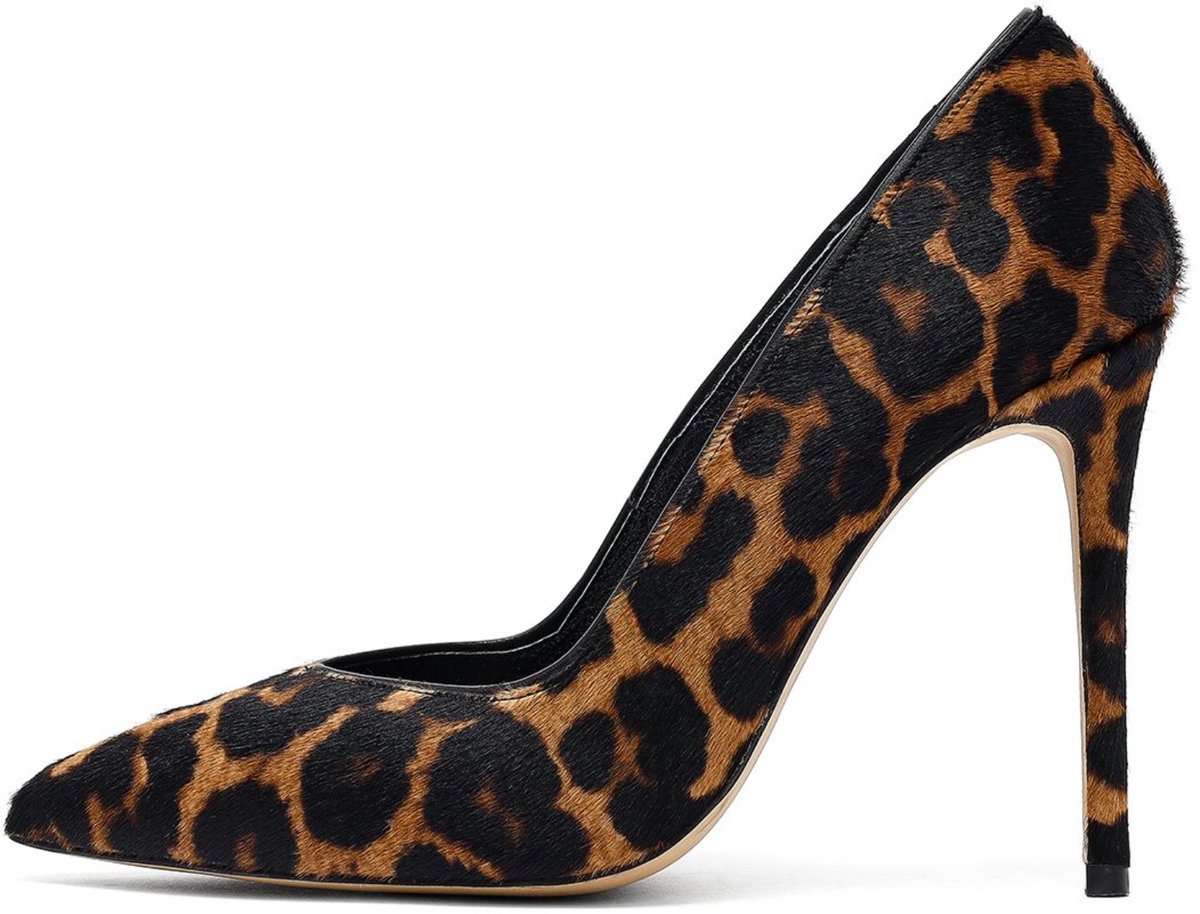 DERIMOD High Heeled Shoes Leather High Heeled Shoes
