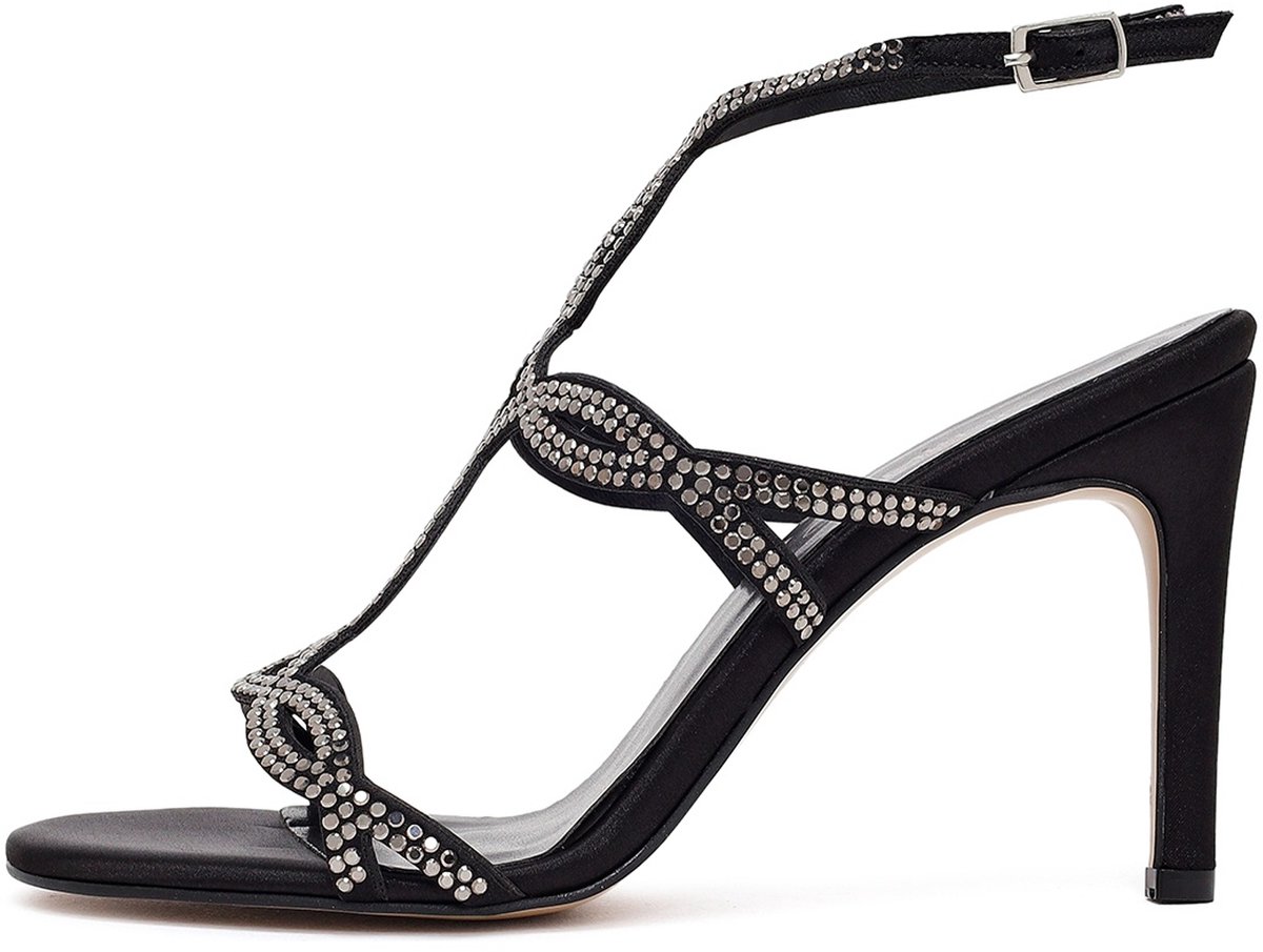 DERIMOD High Heel Sandals Imitation Leather High Heel Sandals