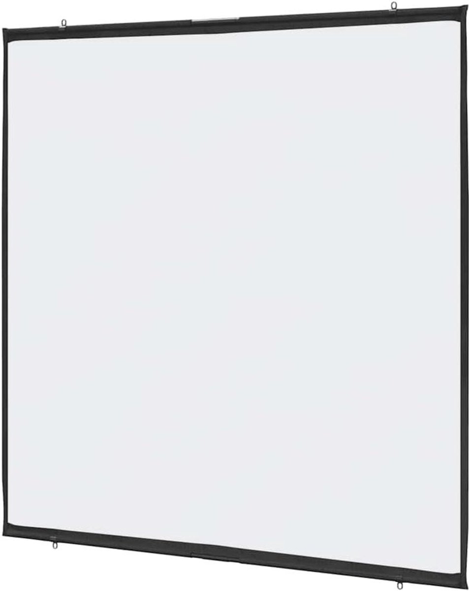 Projectiescherm Wandhangend - Beamer Scherm - Film Presentatie - Mat Licht Absorberend - 89 inch - Wit
