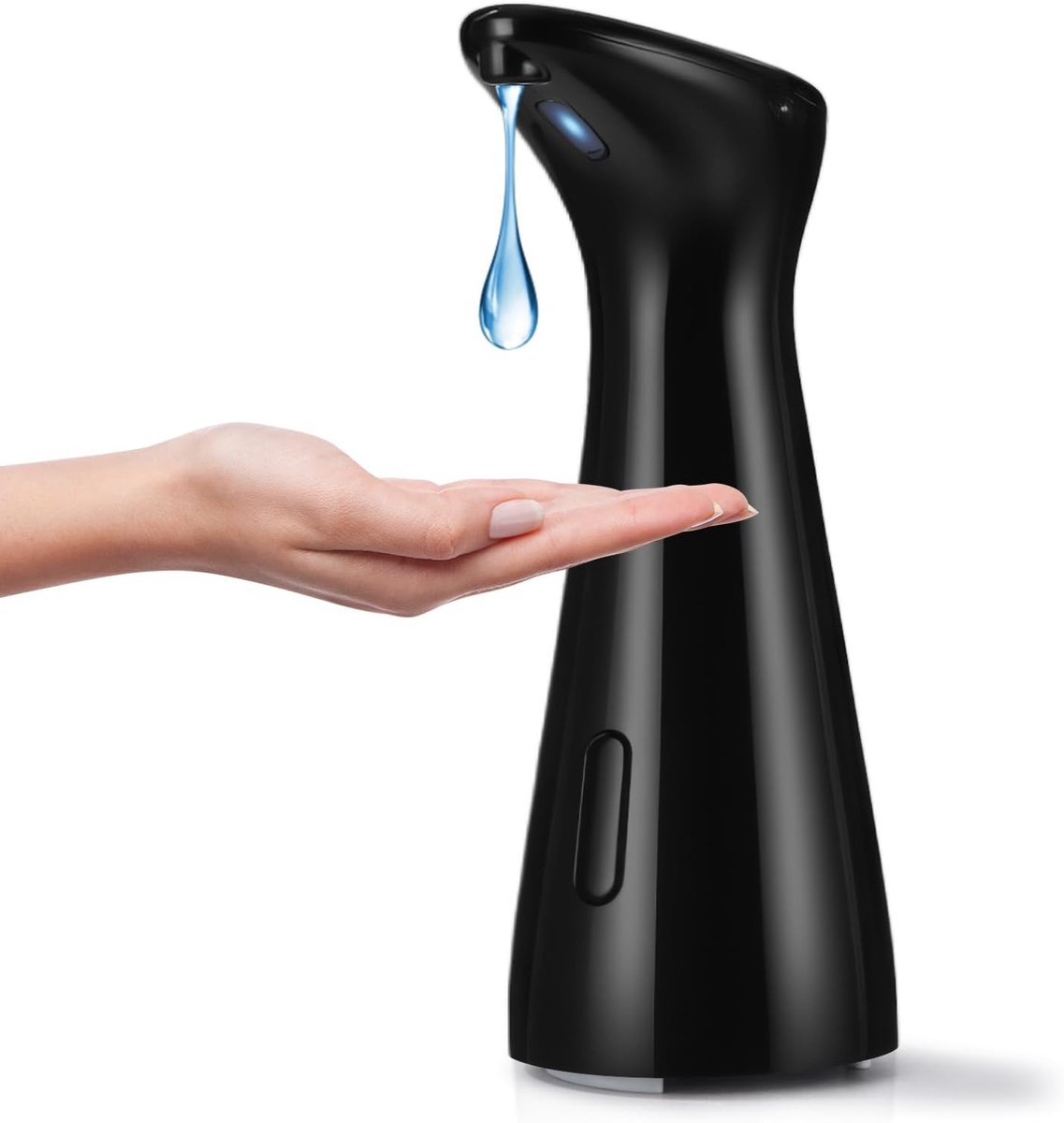 Thijox - Automatische Zeepdispenser met Infrarood Sensor, No Touch 200ml Elektrische Vloeibare Zeepdispenser, IPX6 Waterdicht, Zwart voor Keuken, Badk