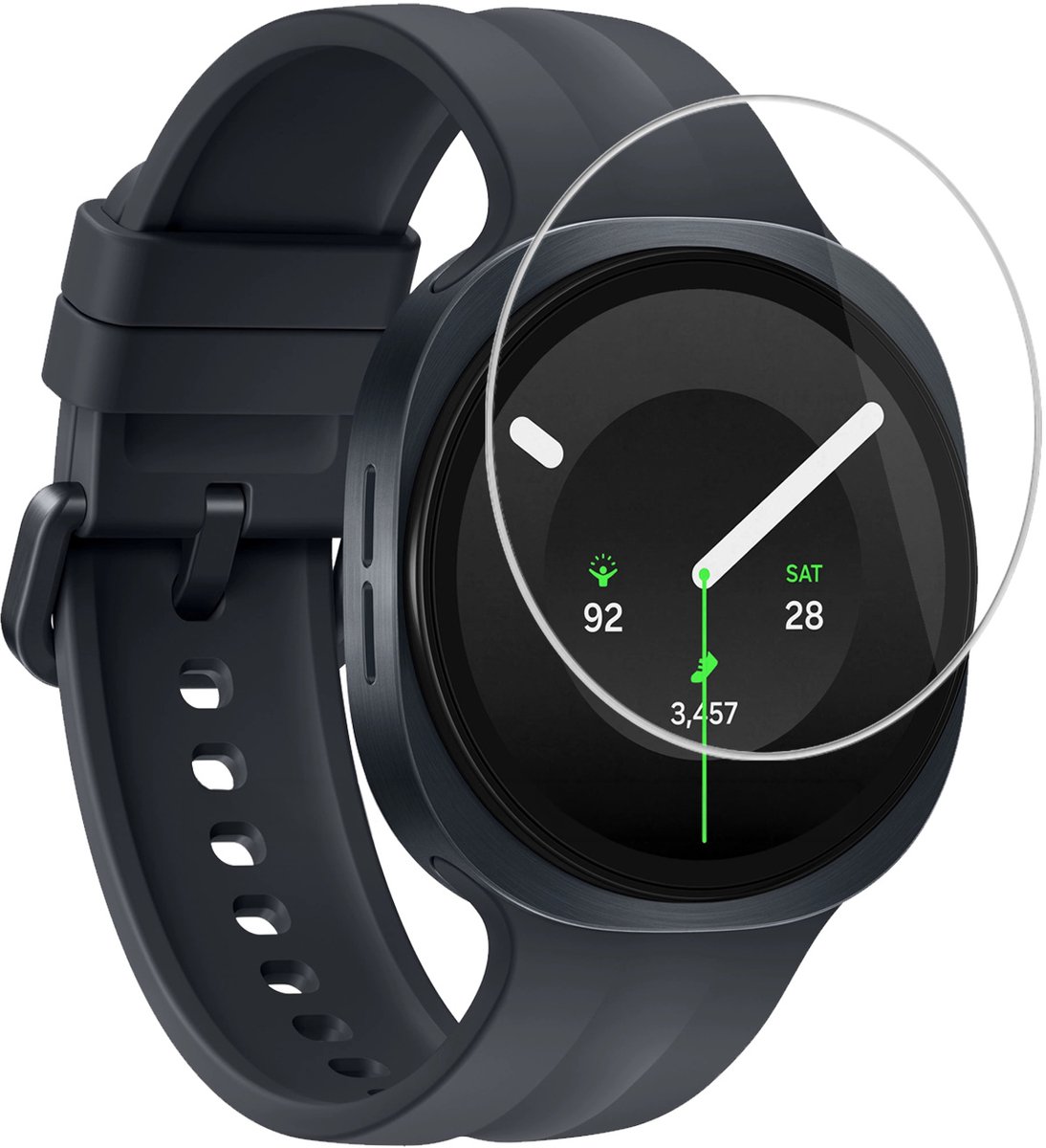 Screenprotector Geschikt voor Samsung Galaxy Watch 9 (40 mm) - Extra Sterk - Tempered Glass - Gehard Glas - Beschermglas Screen Cover - Bescherm Protector voor Smartwatch