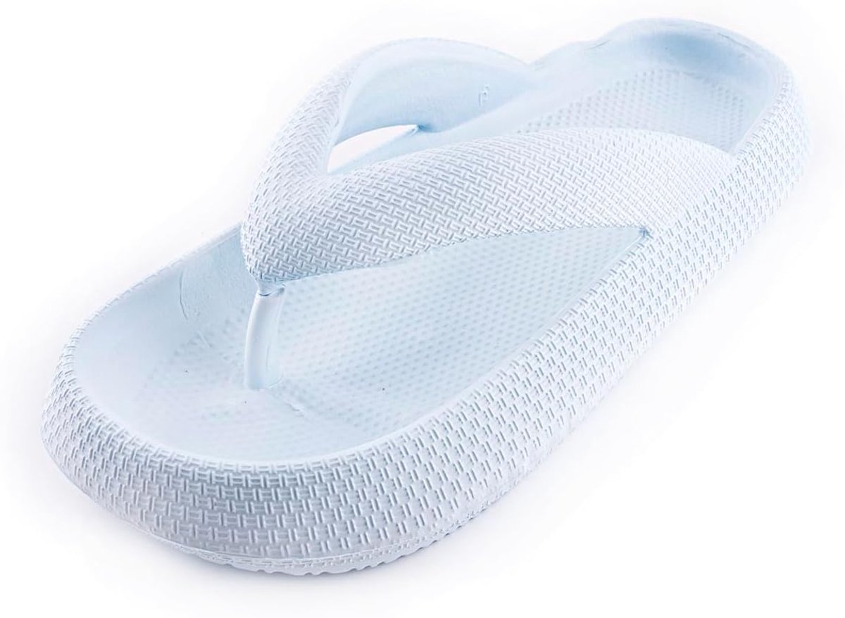R-ISLAND Women's EVA Platform Toe Separator 3 cm Waterproof Non-Slip Sandals for Beach, Pool, Home Etc, Blue - ShopVlot
