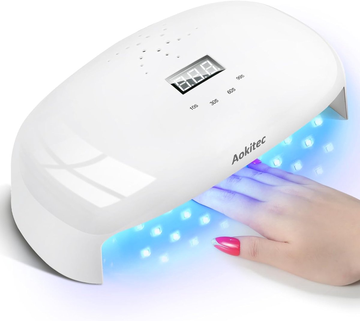 SnelShoppen - 78W UV Lamp voor Gel Nagels, LED Nageldroger met 4 Timers, LCD Display, Autosensor, Voor Alle Nagelkunst, Snel Drogen, Perfect Cadeau vo
