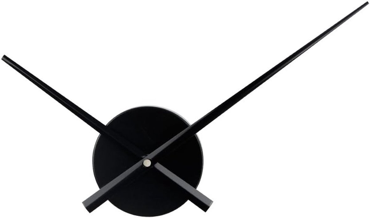 SnelShoppen - Grote 3D Wandklok Handen, Needle-Shaped Wandklokken, Quartz Mechanisme, Decoratie, Accessoires, Voor Binnen, Modern Design, 23.5 cm en 3