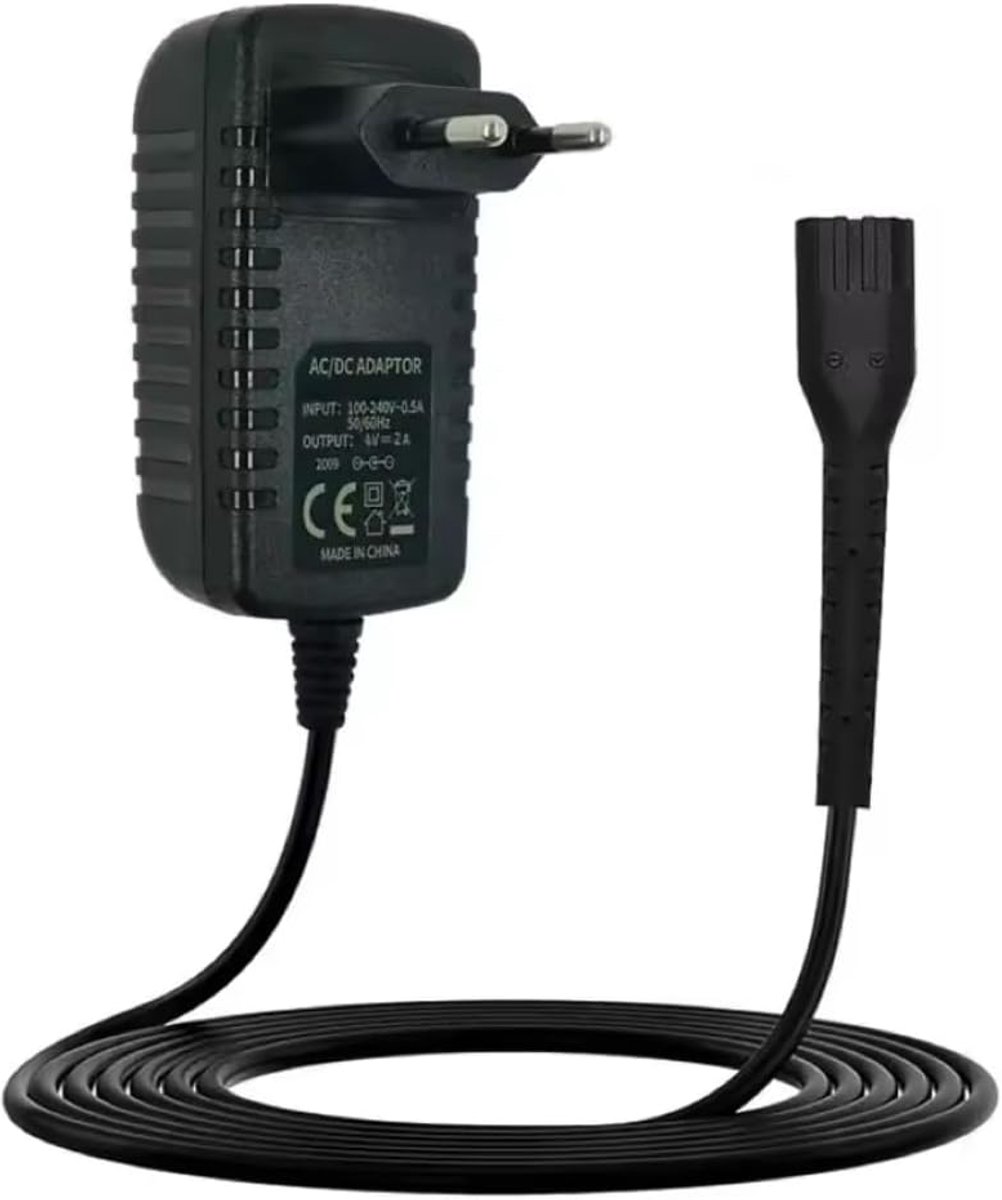 SnelShoppen - Spare Charger 4V Oplaadkabel 1.5 Meter voor Draadloze Haartrimmer, Ideaal voor Thuis en Salon, Compatibel met Diverse Modellen, Universe