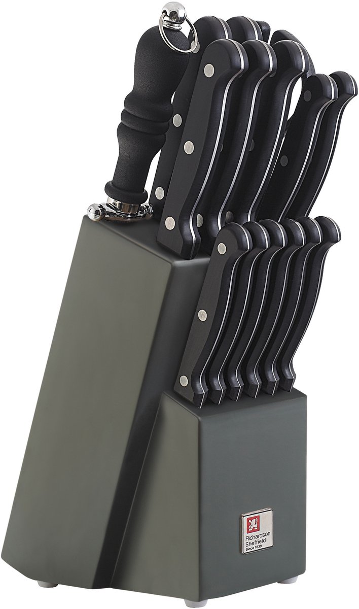 Bol.com Richardson Sheffield - ARTISAN - Messenblok - 15-delig - 15 Personen - zwart aanbieding