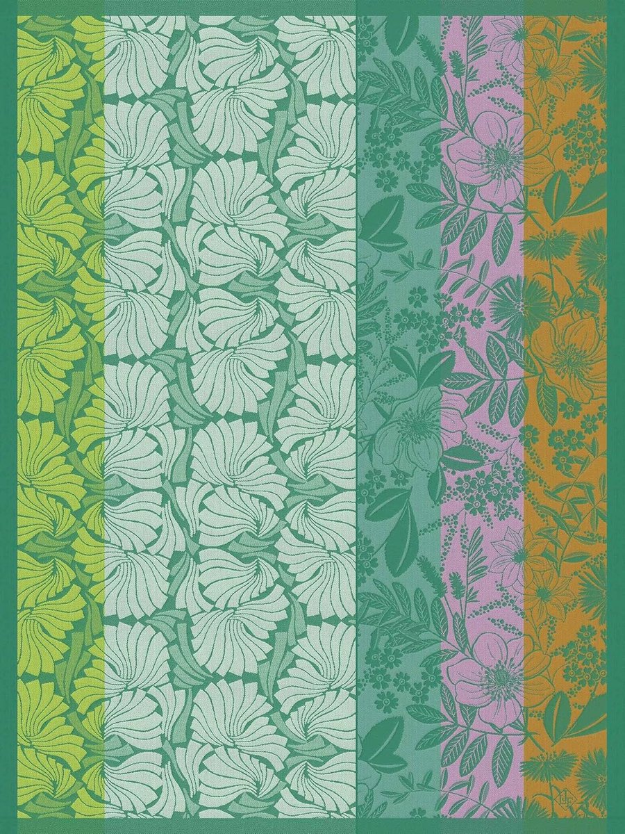 SnelShoppen - Jacquard Theedoek Cottage Jardin 60x80cm Katoen - Hoogwaardige Keuken Doek voor Drogen, Decoratief Gebruik, Handdoek met Haak