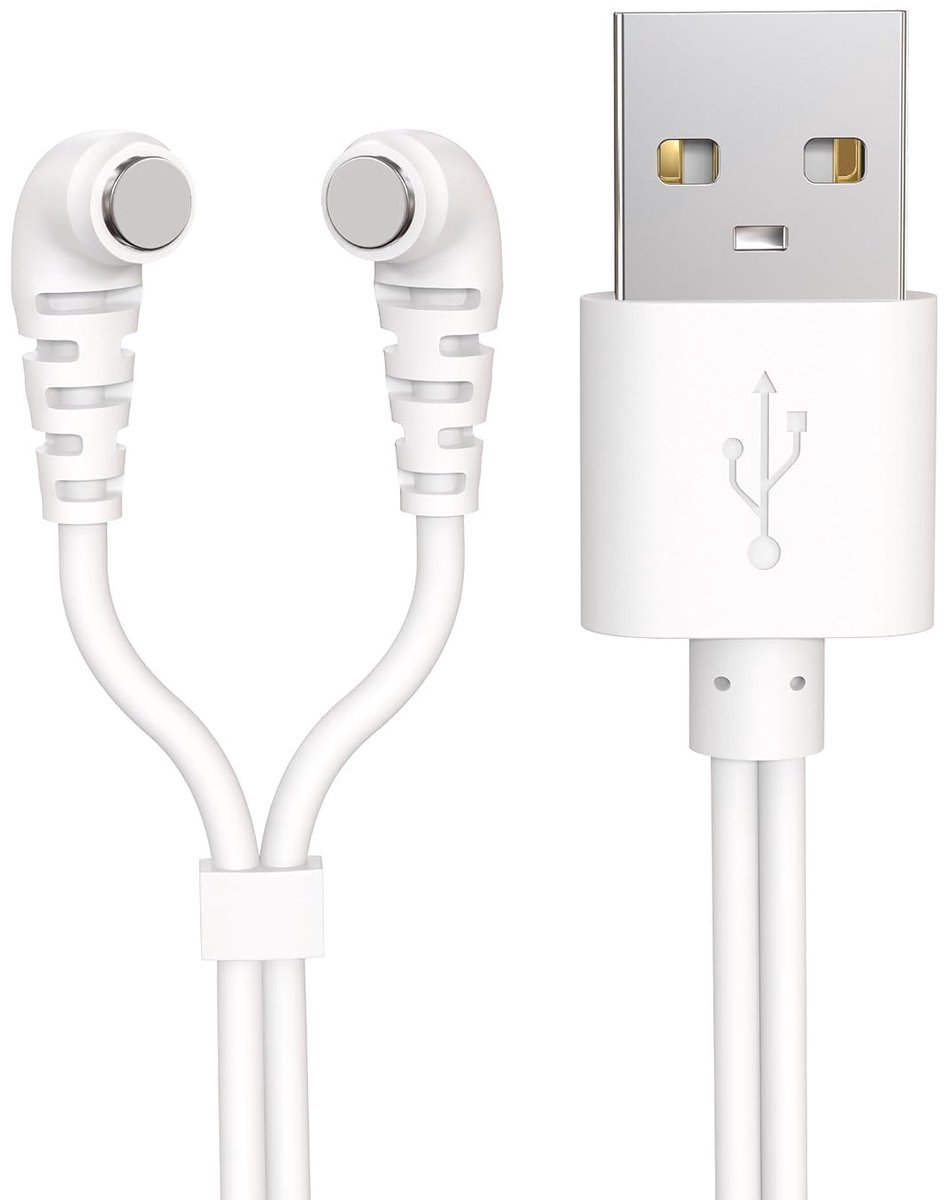 Thijox - USB Magnetische Snellader Kabel - Verstelbare Oplaadkabel voor Massage-apparaten, Oplaadbare Speelgoed, Elektrische Tandenborstels en Meer -