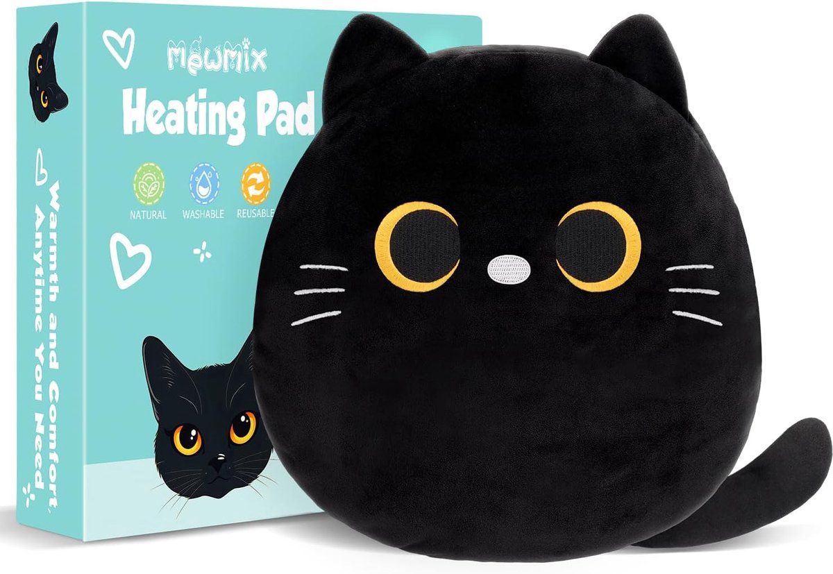 SnelShoppen - Magnetronbestendige Warmte Kussens voor Menstruatiekrampen en Rugpijn - Schattige Pluche Dieren - Grappige Cadeaus voor Vrouwen - 25x25c