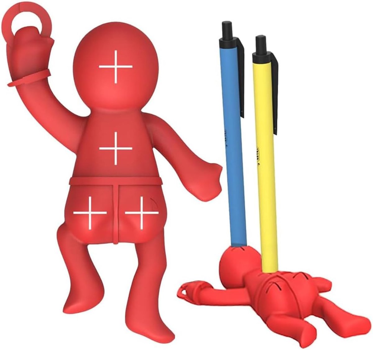 SnelShoppen - Funny Pen Case Human Silicone Pen Holder - Grappige Desk Decoratie - Anti-Stress Organizer voor School en Thuis Kantoor