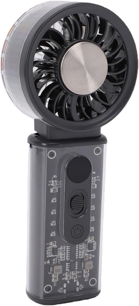 Draagbare Turboventilator - Mini Ventilator - Persoonlijke Koeling - Traploze Snelheden - 3600 mAh - Wit