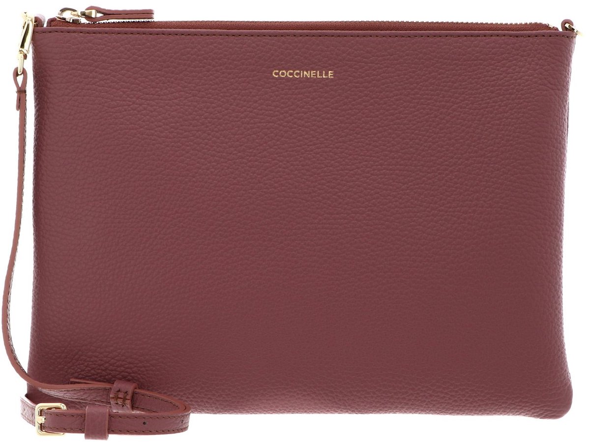 COCCINELLE Leren schoudertas Best Crossbody Bag Winter Rose oud roze