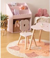 Atmosphera Kids Kinderstoel Bloem - 27x27x48cm - Roze