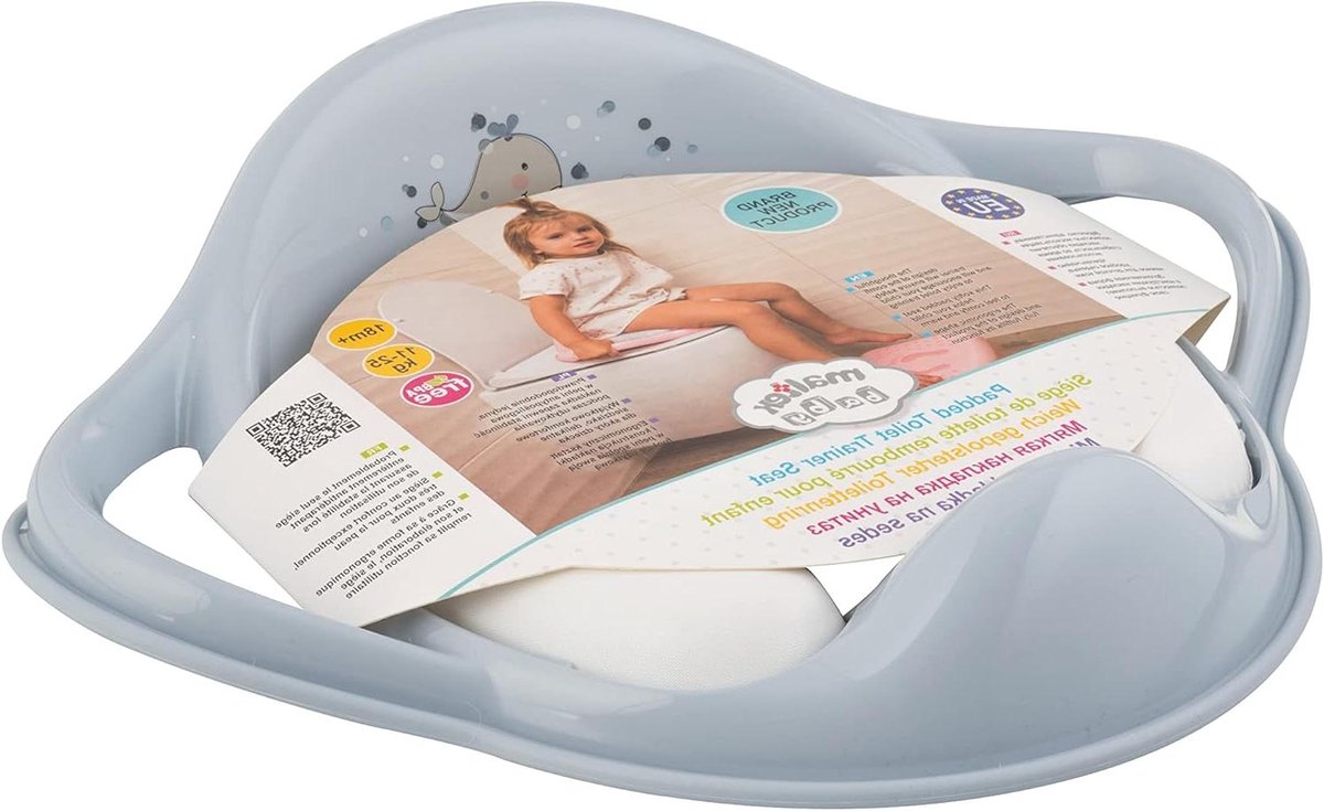 Kinder wc-bril - Toilet opzetstuk - Zindelijkheidstraining - Antislip rand - Universeel - Blauw