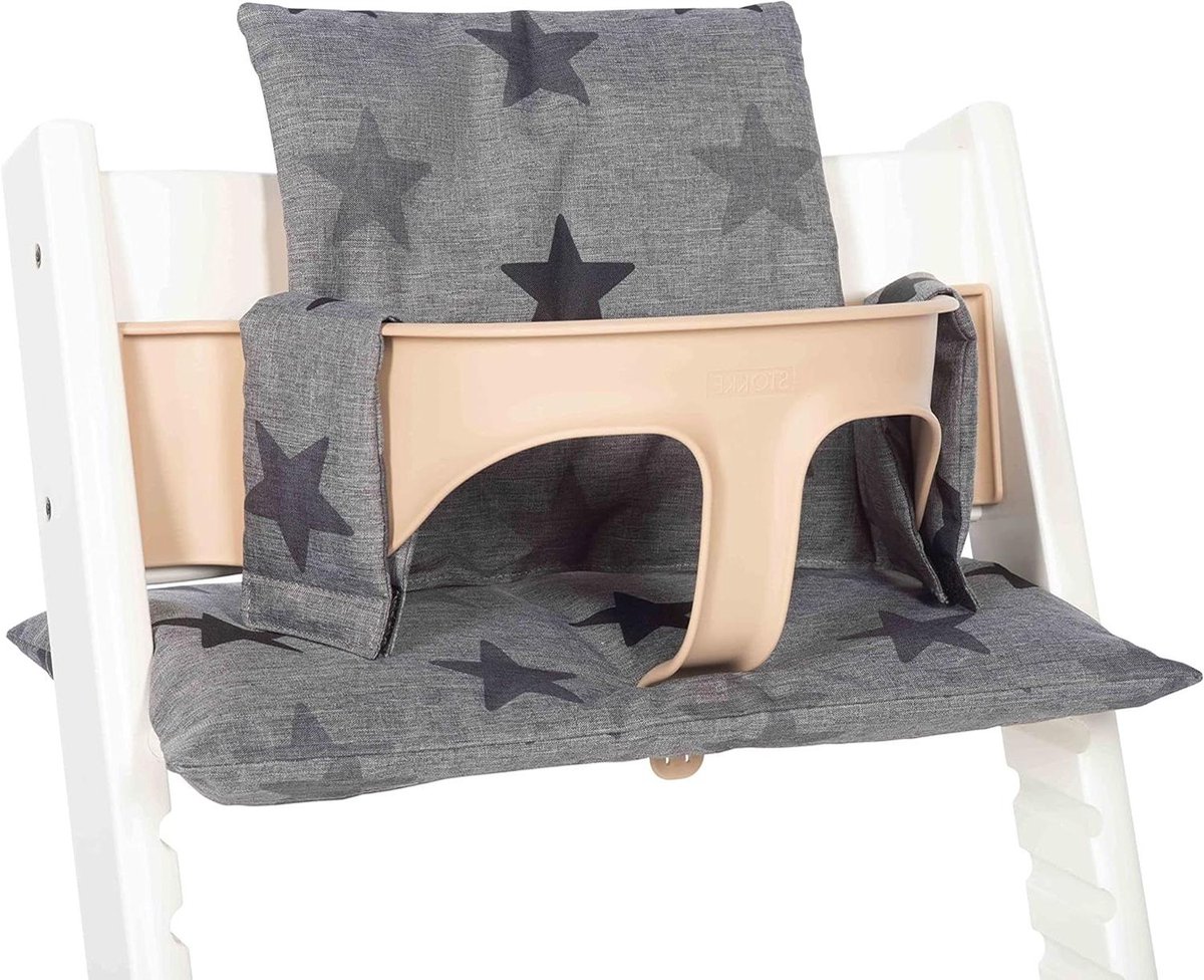 Stoelkussen Set - Baby Kussen - Comfortabel Zitten - Universeel Pasvorm - 30x24x8 cm - Gri