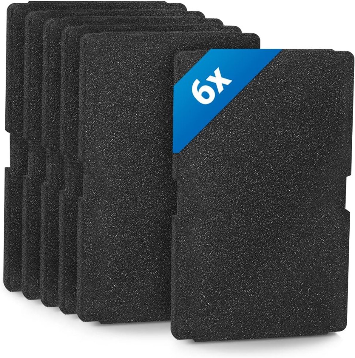 SnelShoppen - 6x Droger Filter Vervanging voor Warmtepompdroger | Warmtewisselaarfilter 240 x 155 x 11 mm | Schuimfilter en Sponsfilter voor Wasdroger