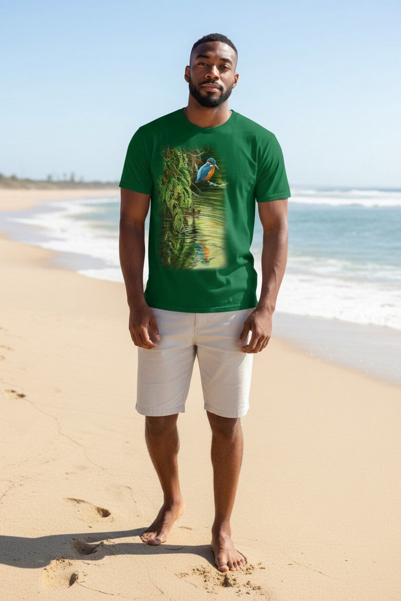 IJsvogel Kingfisher Reflection The Coloured House T-shirt XL