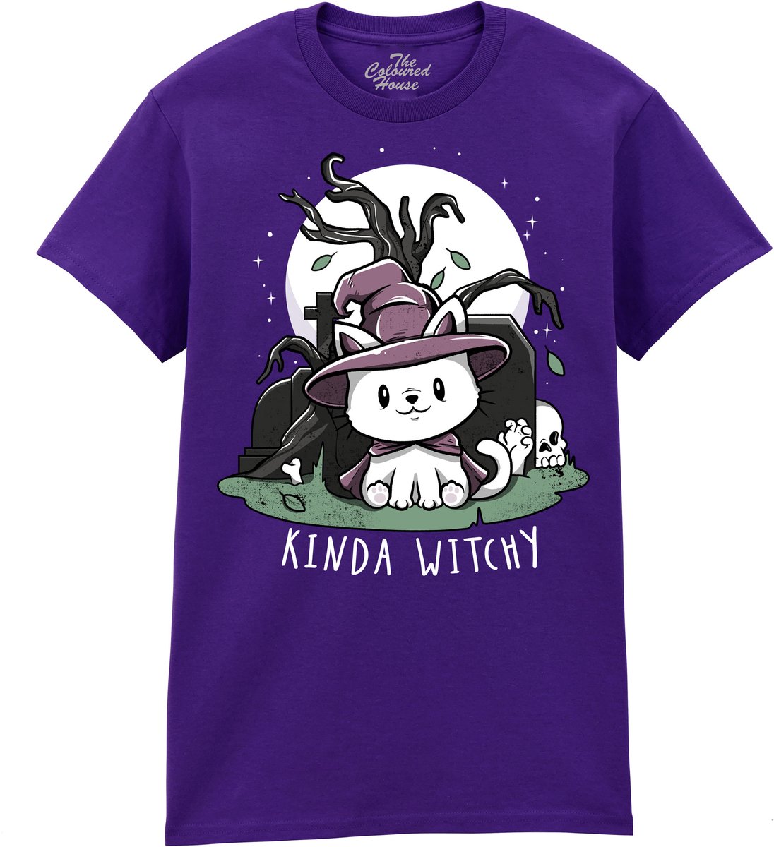Kat Kinda Witchy The Coloured House T-shirt L
