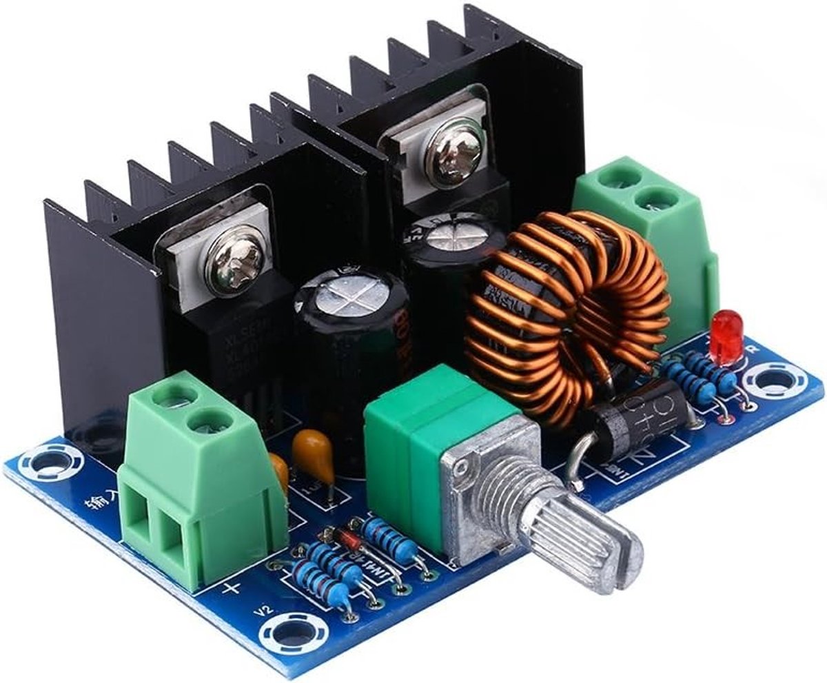 Buck Converter 4-40V naar 1.25-36V 8A 100W Spanning Regulator voor Car Audio en LED Display met Verstelbare Knop en Hoge Efficiëntie